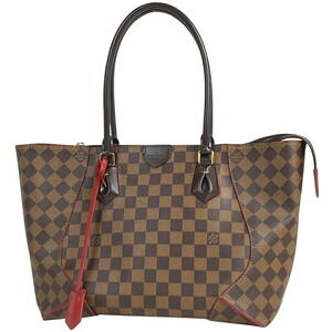 Louis Vuitton Kaisa Tote Shoulder Bag Damier Cerise Red Brown